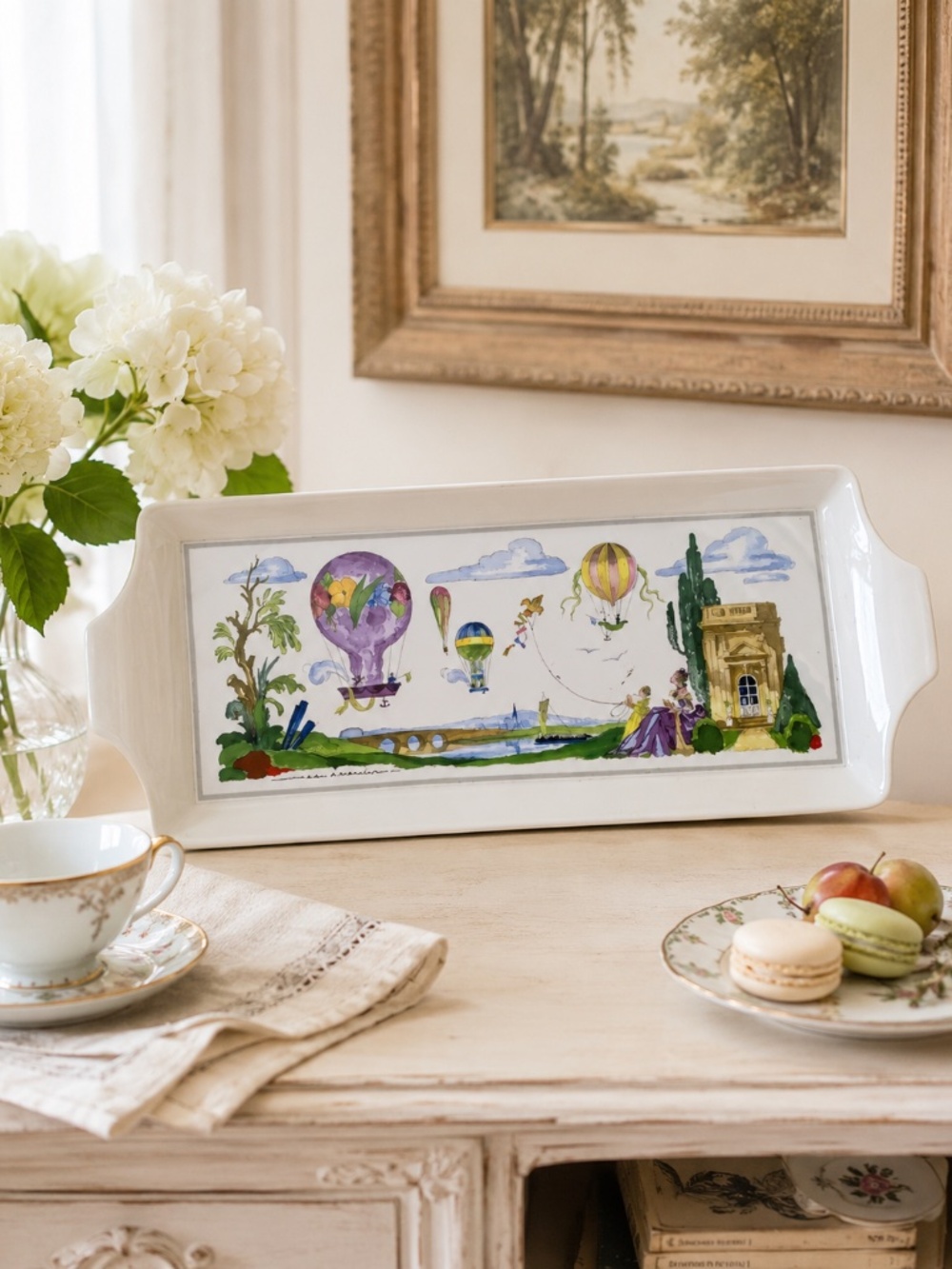Villeroy & Boch Le Ballon Porcelain Serving Tray Jean Mercier Art Vintage
